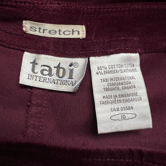 Vintage Velvet High Rise Waisted Straight Leg Trouser Pants Eclectic Whimsigoth - Picture 6 of 8